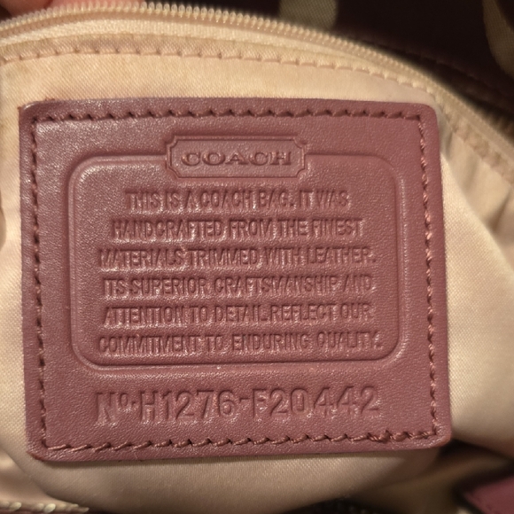 Coach Monogram Tote in Rosewood and Blush - Picture 6 of 8